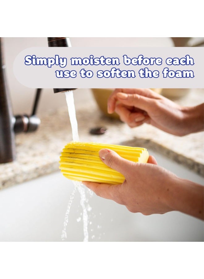 Scrub Daddy Scrub Daddy Damp Duster, Magical Dust Cleaning Sponge, Dusters for Cleaning, Venetian & Wooden Blinds Cleaner, Vents, Radiator, Skirting Boards, Mirrors, Dust Brush Tools, Home Gadgets, Light Blue - Image 2