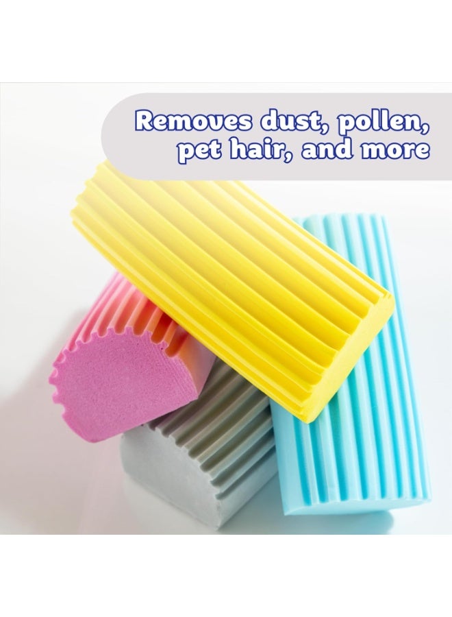 Scrub Daddy Scrub Daddy Damp Duster, Magical Dust Cleaning Sponge, Dusters for Cleaning, Venetian & Wooden Blinds Cleaner, Vents, Radiator, Skirting Boards, Mirrors, Dust Brush Tools, Home Gadgets, Light Blue - Image 3