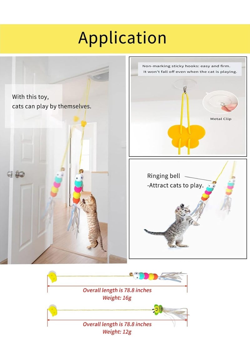Next Vogue Cat Scratcher Lounge, Wooden Cat Scratcher House with Cardboard Pad, Double Layer Indoor Cat Home for Multi Cats Family Comes with 2 Pcs Door Hanging Cat Toys