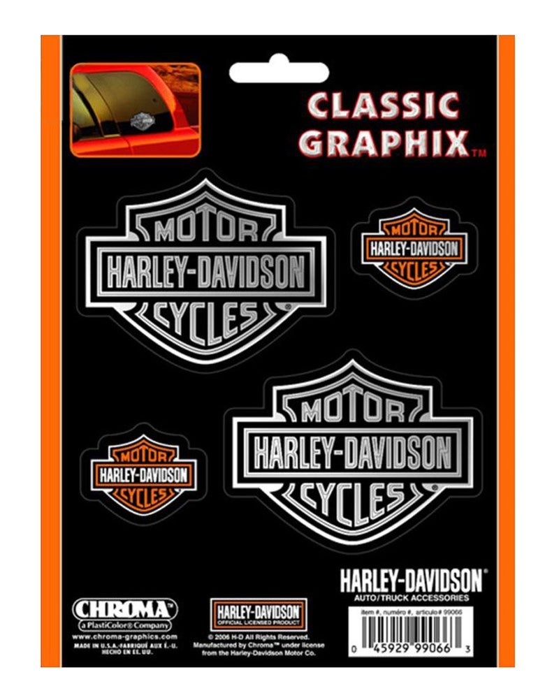 HARLEY DAVIDSON Harley-Davidson Bar & Shield 4-Piece Decal Set Stickers - Image 3