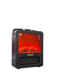 Freestanding Heating Fireplace with Realistic 3D Flame Effect Electric Tabletop Fireplace with Handle Overheating Protection 1800 W 1000 W