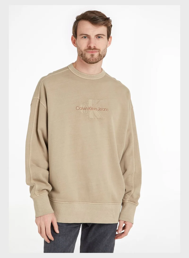 Calvin Klein Jeans Logo Crew Neck Sweatshirt