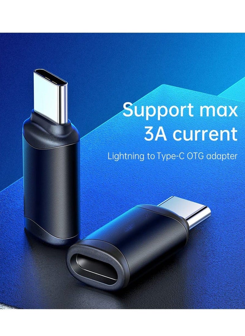 Generic - For Lightning Female to USB C Male Adapter for iPhone 15/15 Pro/15 Pro Max/15 Plus, for iPad Air, Samsung, Support Charging & Data Transfer, Type C Charger Connector Cable - Image 1