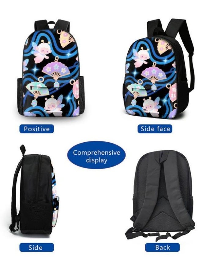 Bright Li Fire popular new cute cartoon print, three-piece practical bag combination (students, children, friends outings, mountain climbing, etc. can be used) - 82 - Image 3
