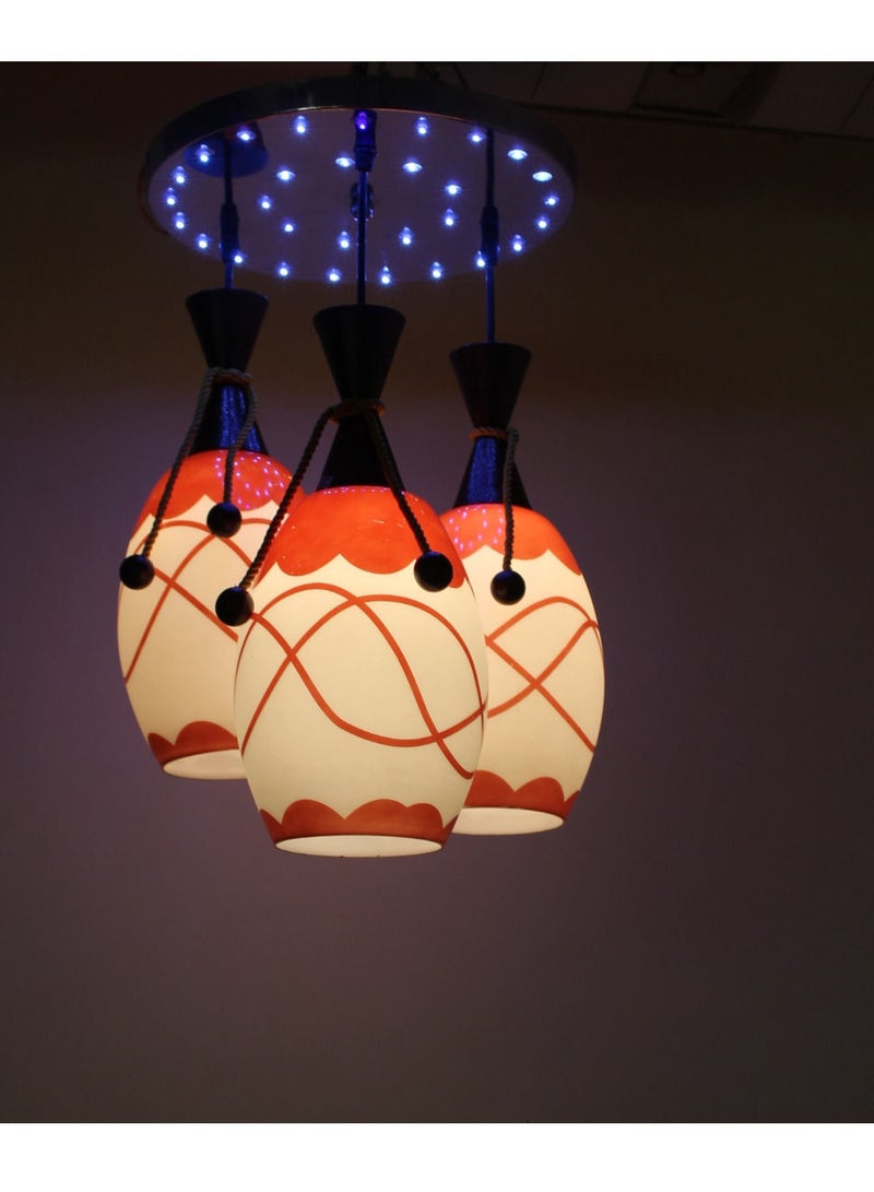 9513/3 Pendent - Red * White - Image 1