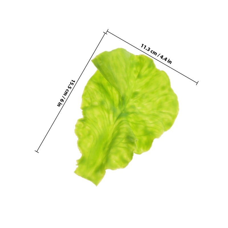 🏠 أوراق سلطة بلاستيكية واقعية من في سي للديكور والتصوير في المطاعم - Image 2