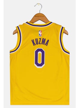 Nike Nike x NBA Kids Boy Graphic Print Sleeveless Training T-shirt Vest, Yellow  - Image 2
