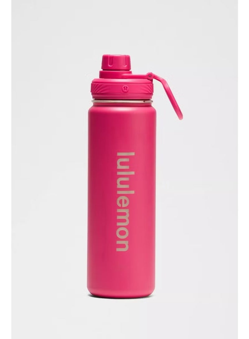 lululemon Stainless steel sports vacuum insulated water bottle, suitable for holding water, iced tea, hot tea, etc., with a capacity of 710 milliliters - Image 1