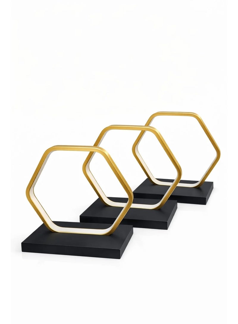 Lighted stand, 3 pieces - Image 1