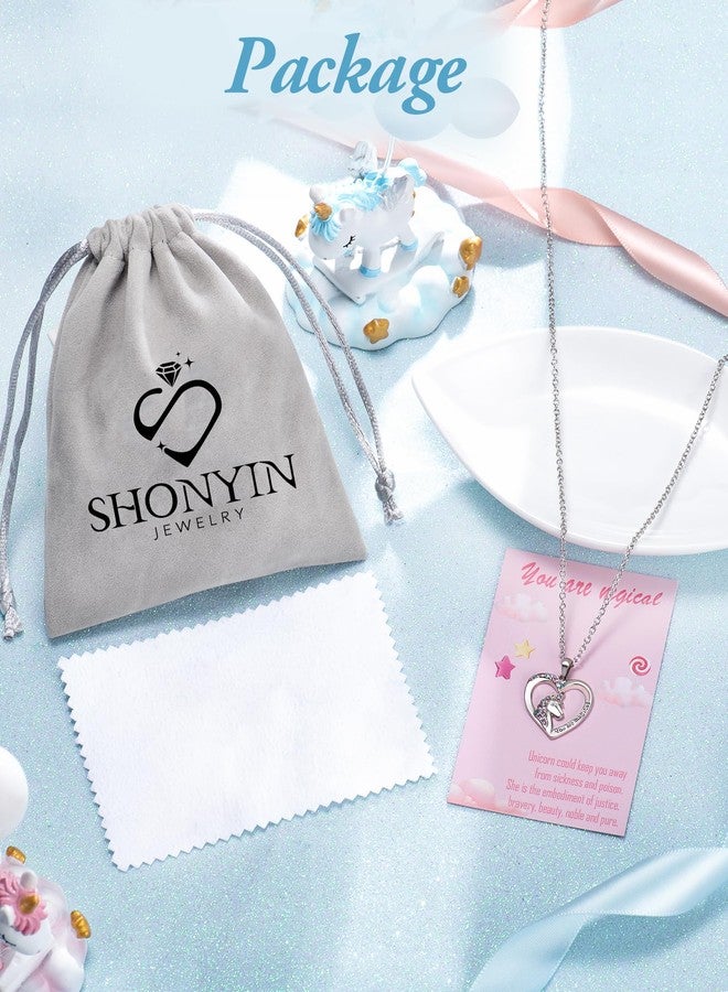 Shonyin Unicorn Necklace for Girls Heart Necklace You Are Magical Necklace Valentines Birthday Christmas Stocking Stuffer Gifts for Girls Daughter Granddaughter Niece - Image 4