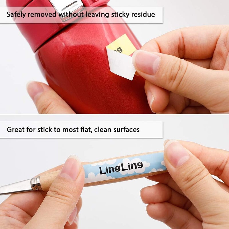 لايبل كينجدوم شريط ملصقات بديل متوافق مع عبوات Dymo Letratag الورقية/البلاستيكية 91330 91331 91332 91333 91334 91335 لـ Dymotag Puls Lt100H Lt100T، عرض 1/2 بوصة × طول 13 قدمًا، عبوة من 6 قطع - Image 4