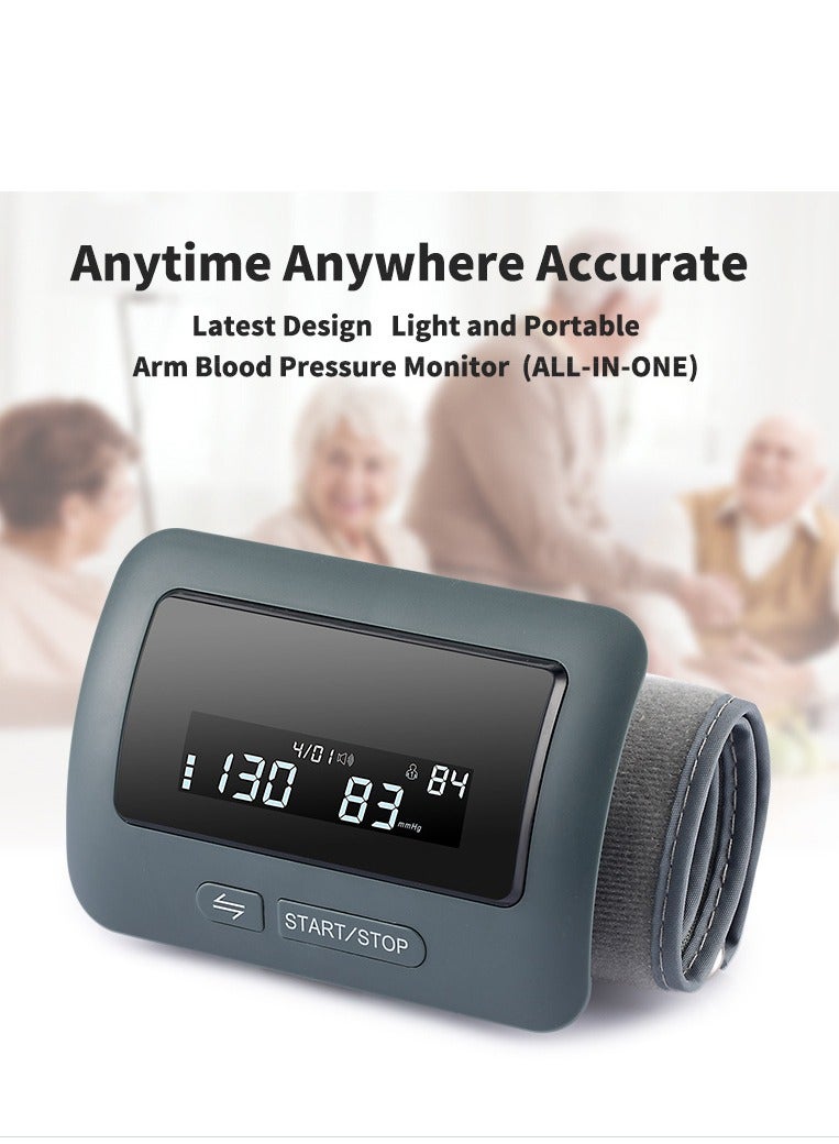 Generic Universal Blood Pressure Monitor Voice Broadcast, Portable Home Family Travel Blood Pressure Monitor, Bluetooth Wireless Upper Arm Blood Pressure Monitor - Clinically Proven Blood Pressure Cuff - All-in-One Portable Monitor  - Image 2