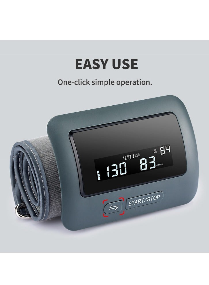 Generic Universal Blood Pressure Monitor Voice Broadcast, Portable Home Family Travel Blood Pressure Monitor, Bluetooth Wireless Upper Arm Blood Pressure Monitor - Clinically Proven Blood Pressure Cuff - All-in-One Portable Monitor  - Image 4