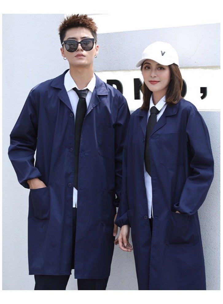 KUYING Big Coat Work Clothes Long Laboratory Protective Clothing Carrying Long Sleeved Jacket  - Image 1