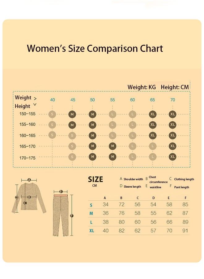 Generic - Woman thermostatic Warm Long Johns Suit - Image 1