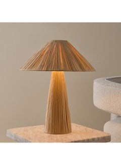 Home Box Nash Raffia Table Lamp Base and Shade 37.5 x 45.5 x 37.5 cm  - Image 2