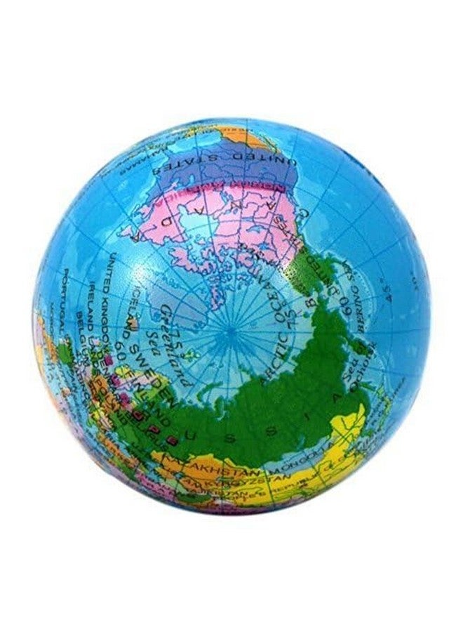 Sohapy 2.48'' Mini Squeezable Globe Stress Ballstension Reliver Ballsparty Favorsoft Pu Globe Ballearth Patternparty Toys (12 Pcs) - Image 3
