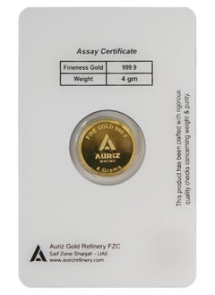 AURIZ MINTING Rizan Jewellery - Auriz Minting 4Gm 24K Gold Coin Ship Edition Design  - Image 2