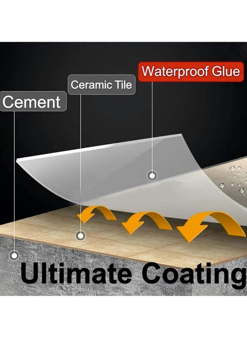 فيجمينت عازل أسطح ضد الماء,مانع تسرب وغالق فراغات ,للأرضيات والحمام والنوافذ ,معجون شفاف للإصلاح مع فرشاة  ,300 جرام - Image 4