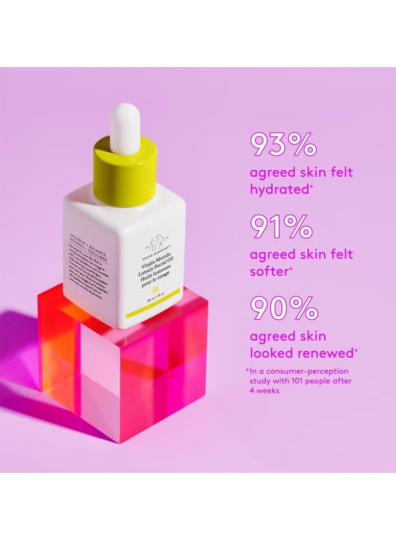 Drunk Elephant Virgin Marula Luxury Facial Oil - Face Oil - Clean Clinical Skincare - Cruelty-Free - Dermatologist-Tested - Free of Essential Oils, Silicones, and FragranceDrunk Elephant Virgin Marula Luxury Facial Oil - Face Oil - Clean Clinical Skincare - Cruelty-Free - Dermatologist-Tested - Free of Essential Oils, Silicones, and Fragrance - Image 3