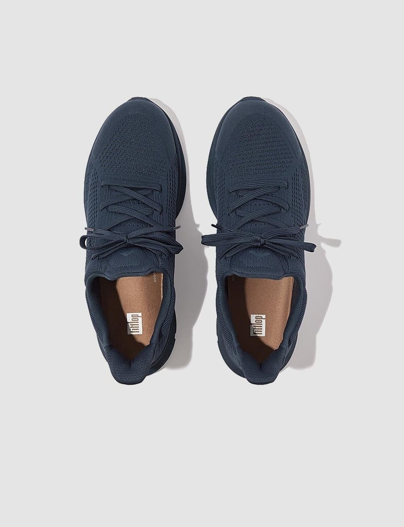 FitFlop Vitamin Ffx Gf9 Knitted Navy Blue Men's Sports Shoes - Image 3