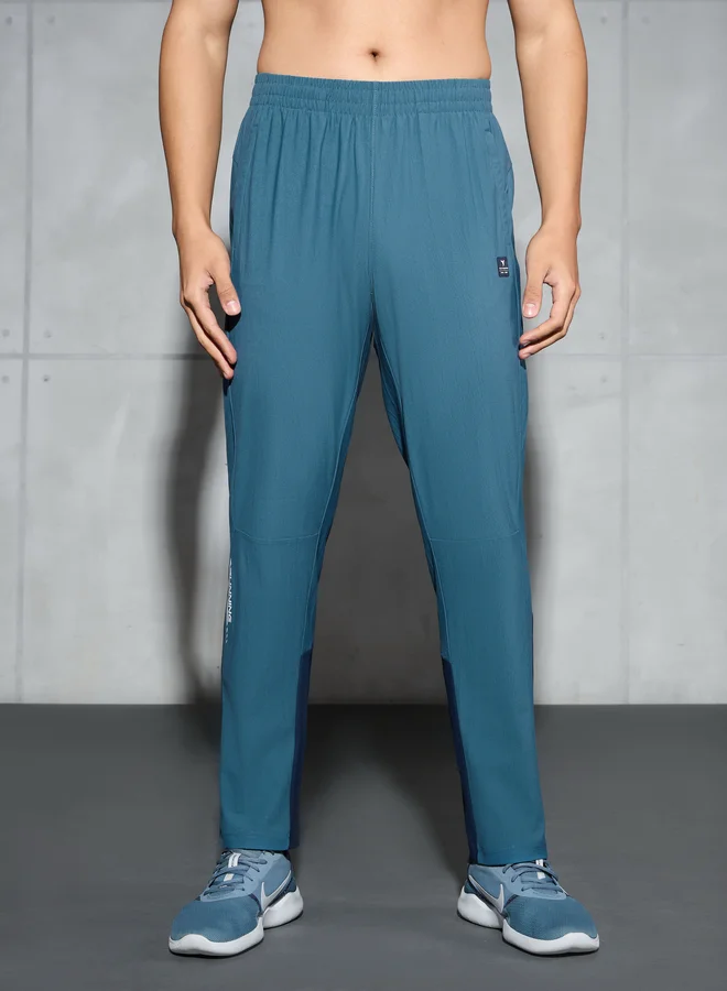 Technosport Technosport Men Blue Straight Fit Track Pants