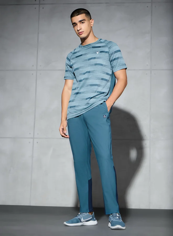 Technosport Technosport Men Blue Straight Fit Track Pants