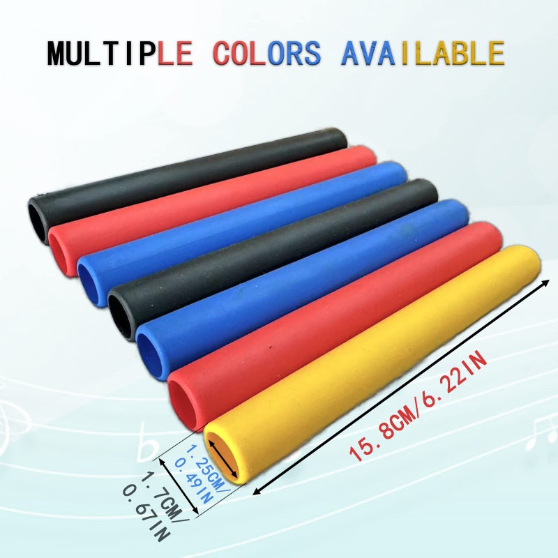 Cheerock Pack of 2 Rubber Drumsticks Grips, Non-Slip Drum Stick Wrap Grips for Drumming Exercise, Comfortable Drum Sticks Handle Grip, Drum Kits Percussion Drumming Accessories - Image 4