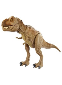 Jurassic World Toys Epic Roarin’ Tyrannosaurus Rex Large Action Figure with Primal Attack Feature, Sound, Realistic Shaking, Movable Joints; Ages 4 Years & Up