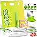 OLANRUN Kids Knife Set for Real Cooking 13PCS Toddler Knives Cooking Sets Kitchen Tools Montessori Toys for Kids Toddler 3 4 5 6 7 8 9 10 11 12 Year Old Birthday Christmas Stocking Stuffer Gifts - Image 2