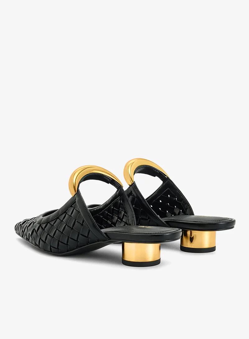 JW PEI  Helena weave pierced mules for Women | Best Price UAE