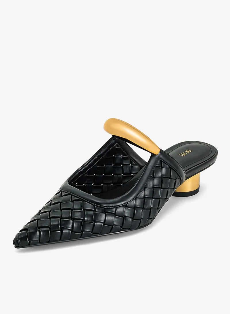 JW PEI  Helena weave pierced mules for Women | Best Price UAE