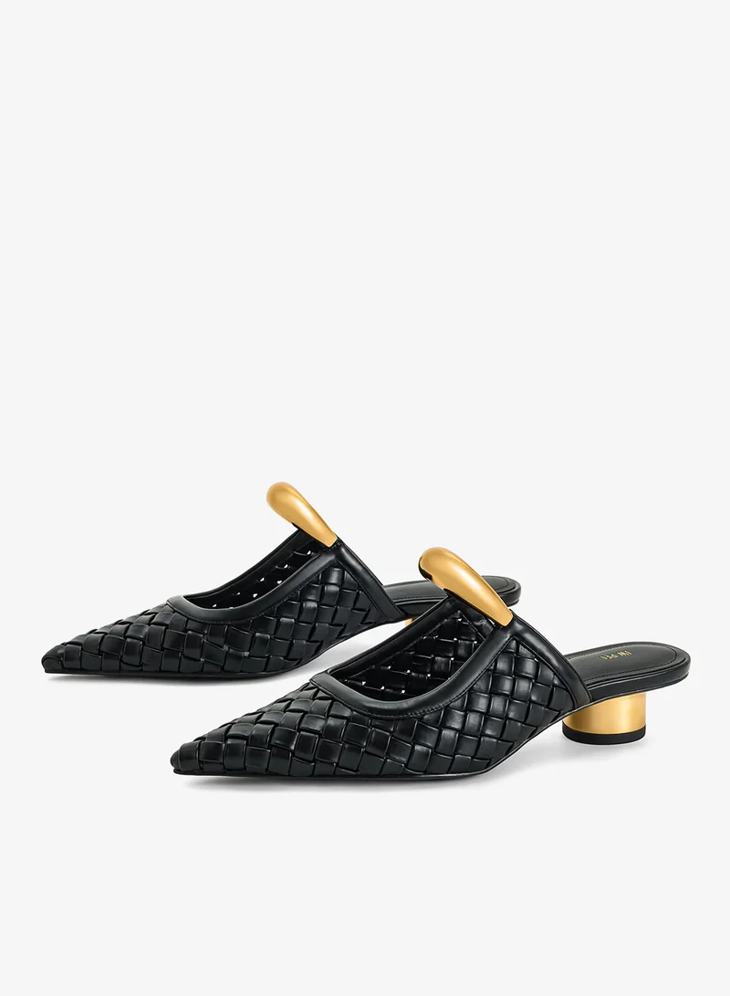 JW PEI  Helena weave pierced mules for Women | Best Price UAE