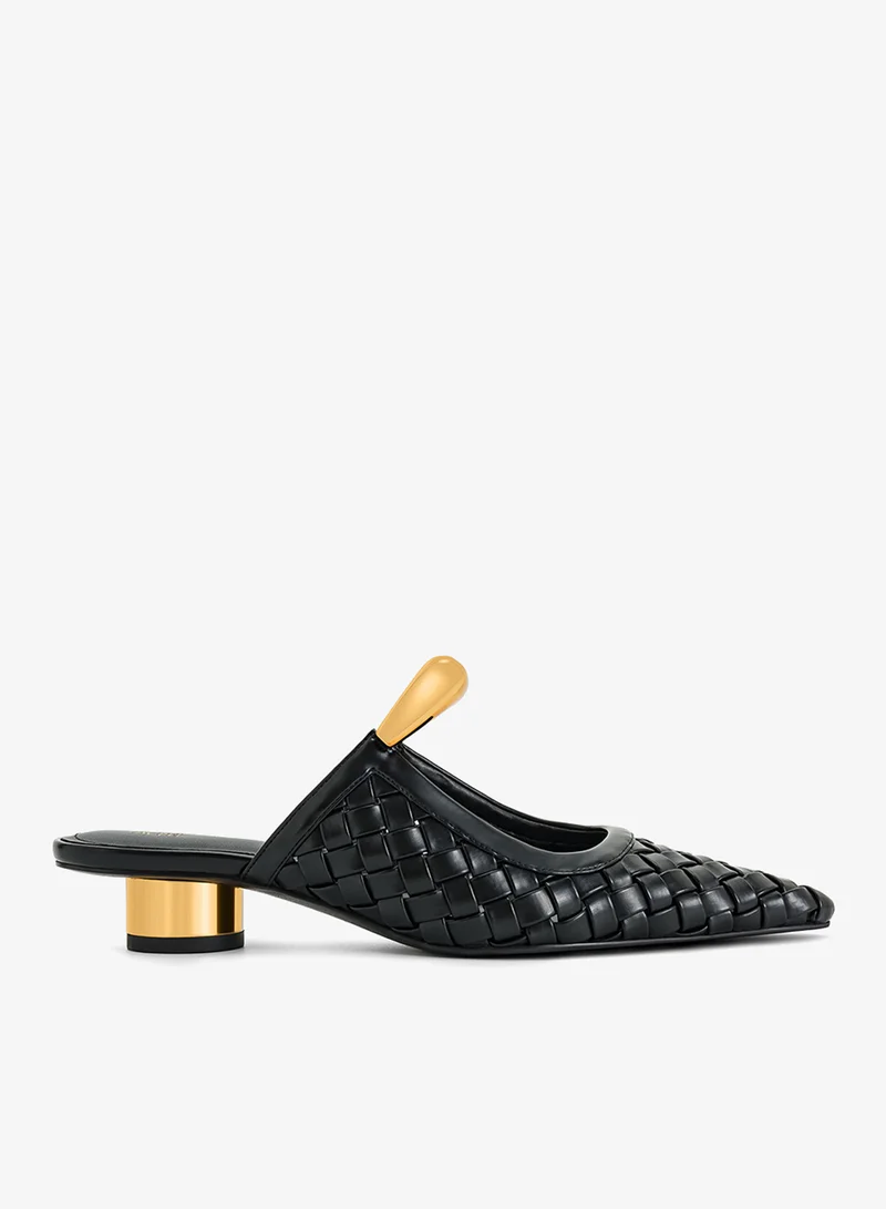 JW PEI Helena weave pierced mules