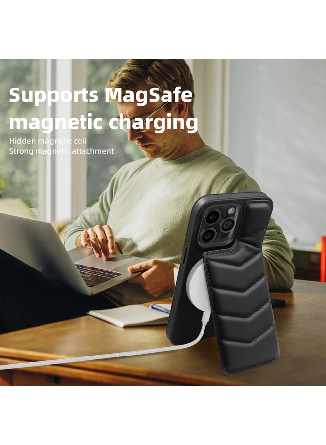 اس-توب جراب لهاتف iPhone 15 Pro Max مزود بغطاء للرأس وحقيبة بطاقات وحافظة هاتف MagSafe - Image 2