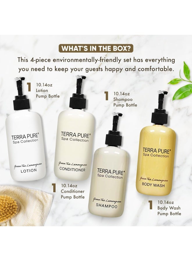 Terra Pure Terra Pure Spa Collection Amenities Set,10.14oz. Pumps (1 of Each) Shampoo, Conditioner, Hand/Body Wash, and Lotion - Image 2
