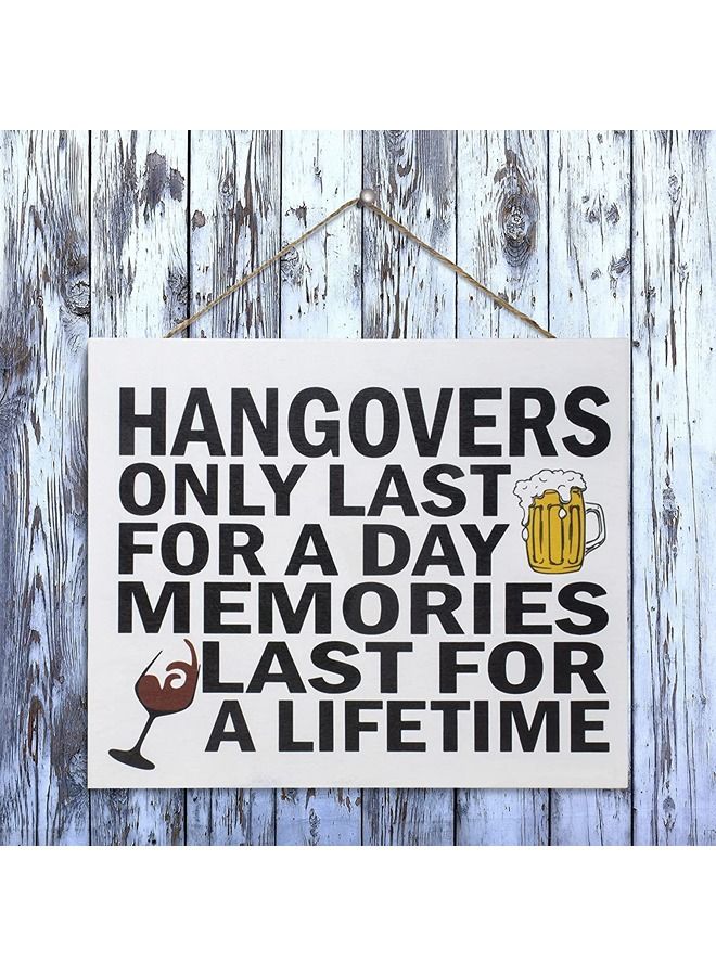 UP TO DATE A cheerful hanging wooden sign, printed on luxurious HDF wood - Image 1