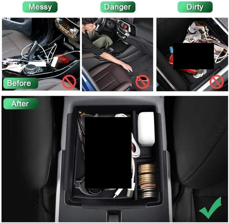 QASULER Armrest Storage Box for Niro EV 2019-2020 - Image 4