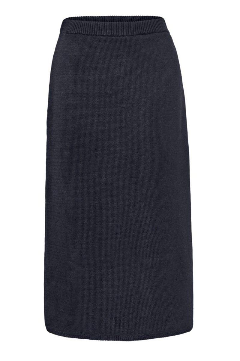 Tchibo Women Knitted Midi Skirts, Dark Blue - Image 4
