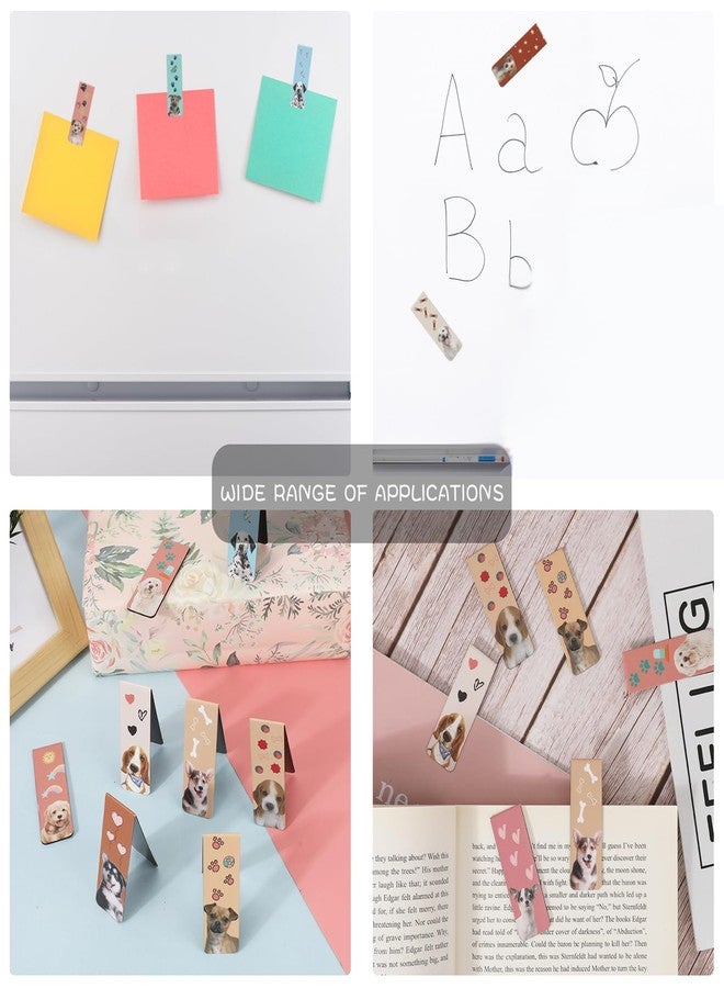 MWOOT 30 Pieces Dogs Magnetic Bookmarks,Lovely Puppy Page Markers for Student Teens Reading Lover,Cute Pet Face Magnet Book Clips Marks for Office Home Reading Supplies (30 Styles,2x6cm) - Image 3