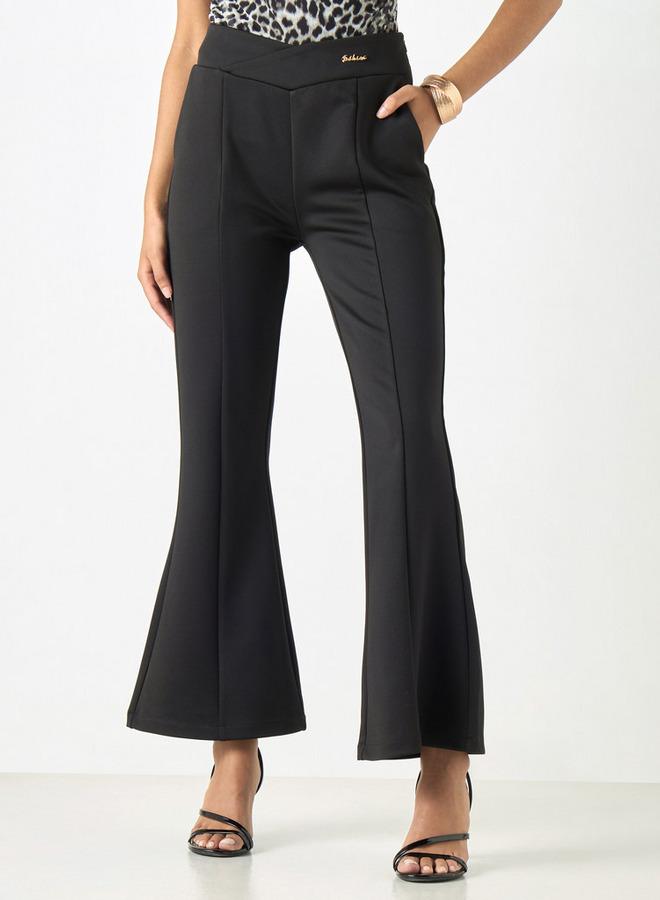 تواكستريمز بنطلون سادة بخصر متوسط الارتفاع وجيوب من تو إكستريمز - Image 1