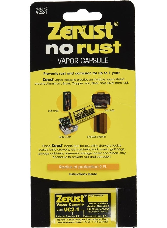 Zerust Zerust VC2-1 Rust Preventing Vapor Capsule, Yellow  - Image 1
