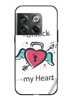 Protective Case Cover For OnePlus Ace Pro Unlock My Heart Design Multicolour
