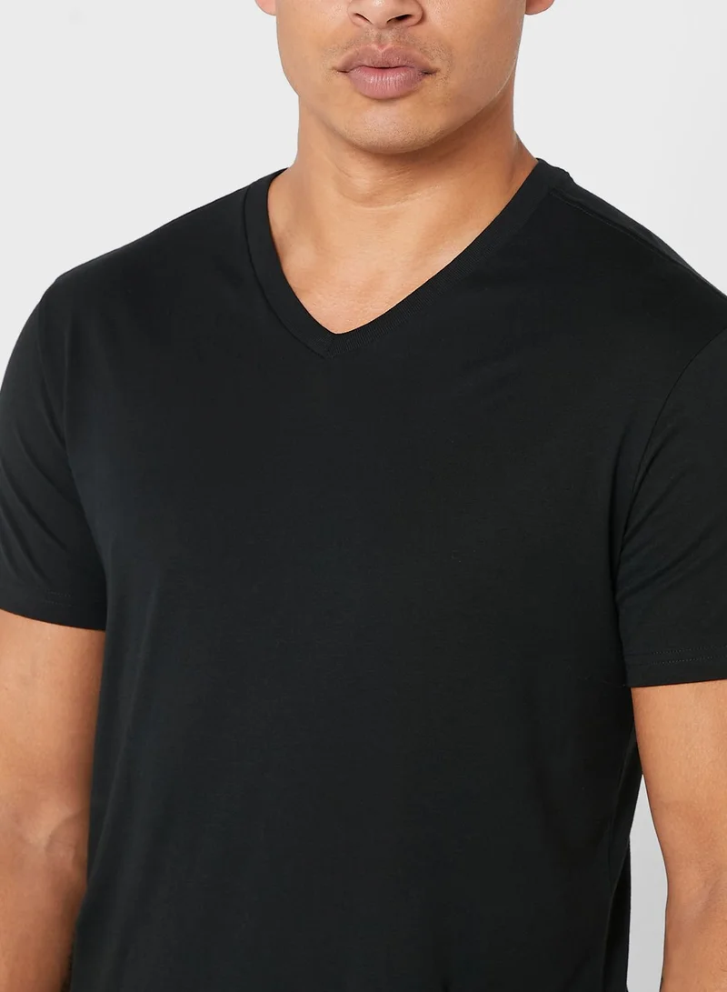 POLO RALPH LAUREN 2 Pack Essential V- Neck T-Shirt