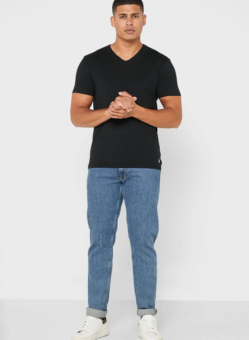 POLO RALPH LAUREN 2 Pack Essential V- Neck T-Shirt