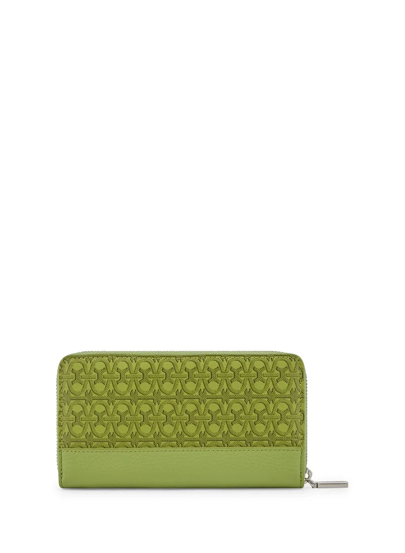 كوكسينيل Metallic Coated Monogram Wallet