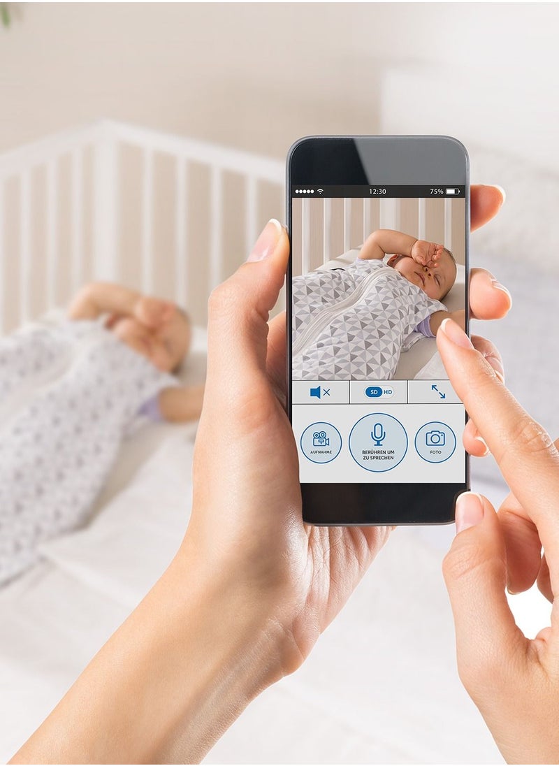 REER - IP BabyCam smart Video WiFi baby monitor, HD camera, Sensor, Apps connectivity, Two-Way Intercom Function, Night Vision Function - Image 1