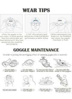 Generic Anti Fog,Anti UV,Myopia,All-around Swimming Goggles,Adjustable Swim Diving Goggles for Men Women Teenagers Eyewear with Earplug(Degree: 200 Black)  - Image 4