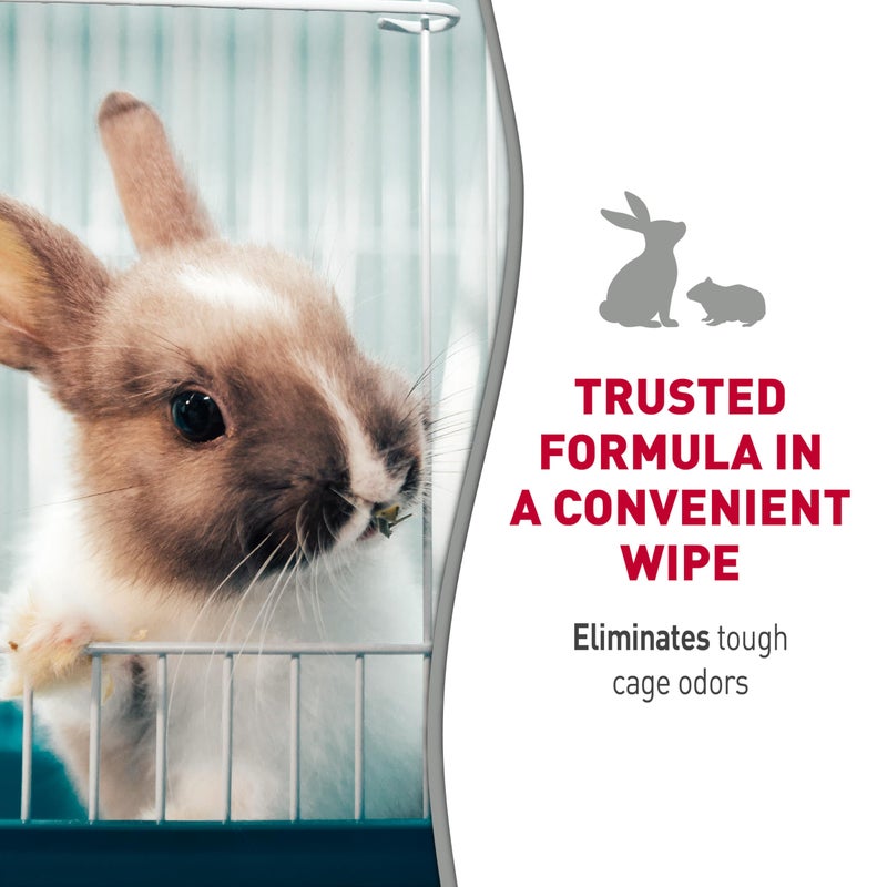 Nature's Miracle Small Animal Cage Scrubbing Wipes, Extra Thick, 30 Count (Pack of 1) - Image 2