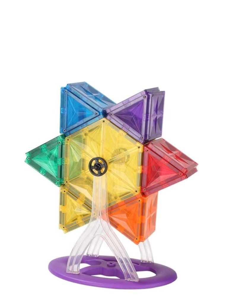 Cordova 3D Star Magnetic Tiles Set Fun and Educational Toy STEAM for Learning & Creativity Best Gift for 3 to 8 Years Old Boys Girls (46 PCs) - Image 5